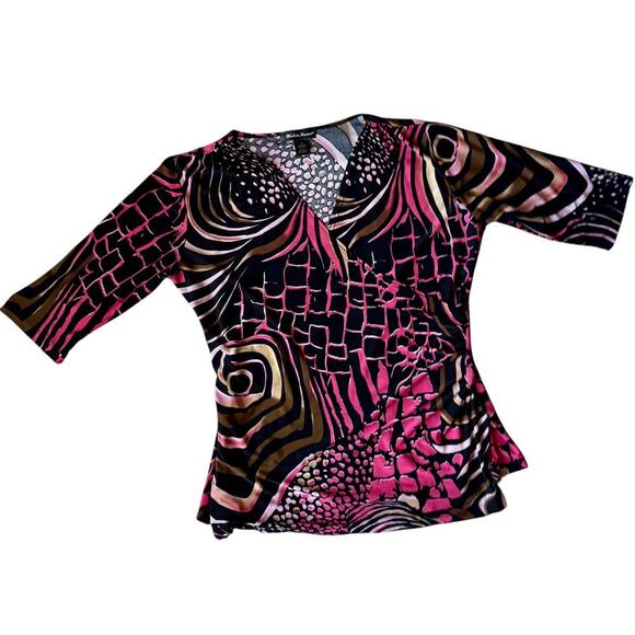 Pink Wrap Blouse - Picture 6 of 6